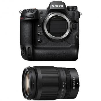 Cámara Mirrorless Nikon Z9 45.7 MP con Objetivo Zoom 24-200mm f/4-6.3 S, Sensor CMOS Apilado, WiFi y Grabación en 8K