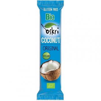 Oskri Organic Coconut Bars Gluten-Free Vegan 53g Box of 20