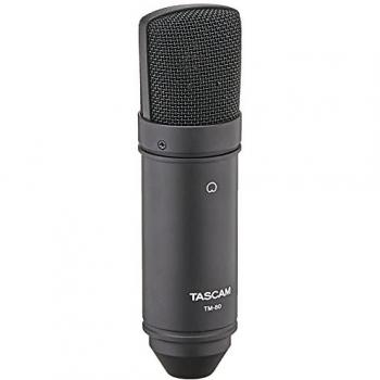 Tascam TM-80 Large-Diaphragm Cardioid Condenser Microphone (Black)