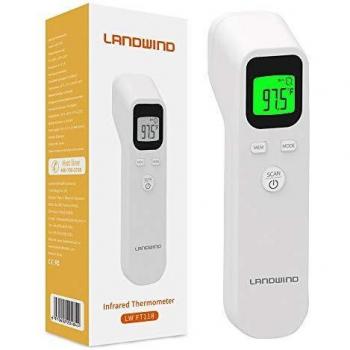 LANDWIND FT118 Termómetro Digital Bebé, Termómetro Infrarrojo de Frente, Multifunción 4 en 1, Alarma de Fiebre, Lectura instantánea para Niños, Adultos, Objetos y Ambiente