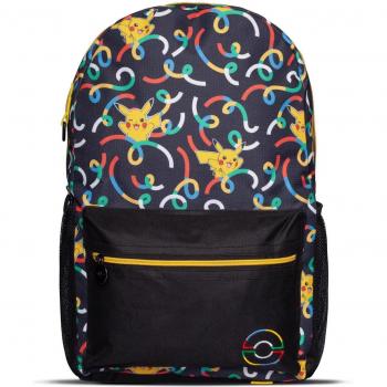 Mochila Pokémon - Modelo Básico con Diseño de Pikachu Feliz - Multicolor