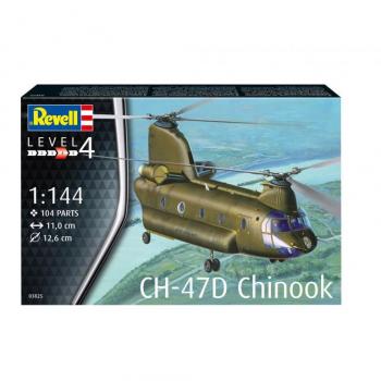 Maqueta de helicóptero Revell CH-47D Chinook 1/144 sin pintar