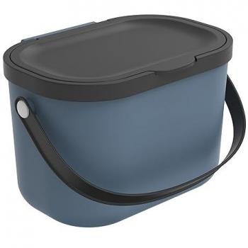 Cubo de basura biológica Rotho Albula 3,2L azul de plástico reciclado
