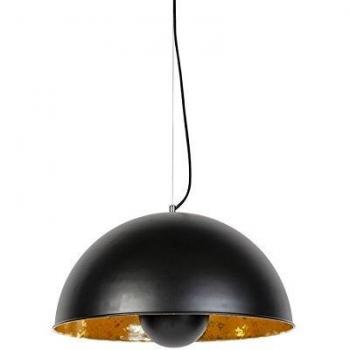 Lámpara colgante industrial negra y dorada de 50 cm - MAGNA Eglip