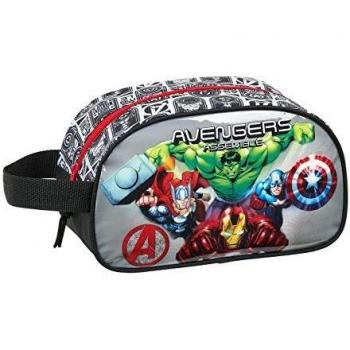 Neceser safta Escolar Infantil Mediano con Asa de Avengers Heroes, 260x120x150mm