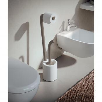 Gedy Wendy Columna De Pie, Resina, Blanco y Beige, 16x20.4x69.80 cm