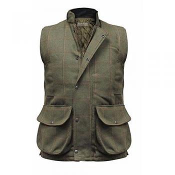 Hombre Hereford Tweed Chaleco Country Chaleco Térmico CAZA, Tiro Pesca Chaleco