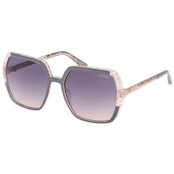 Guess GU7883 Women's Square Sunglasses 135mm Grey/Pink Plastic