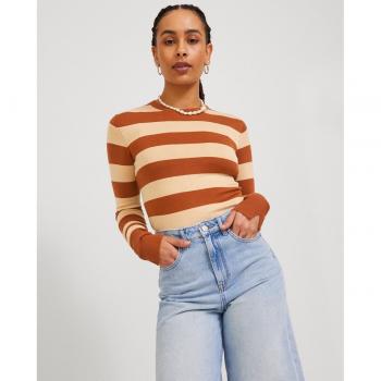 Jersey de punto crop de rayas de mujer Jack & Jones