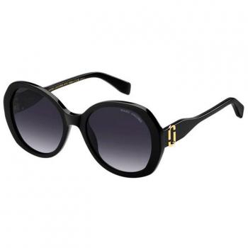 Marc Jacobs Oversized Women's Sunglasses Marc 763/S - Black/Gray, Online Try-On Available