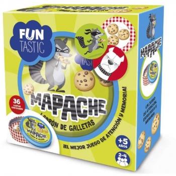 CARTAS REDONDAS FUNTASTIC MAPACHE CON 52 CARTAS CIRCULARES Y CAJA