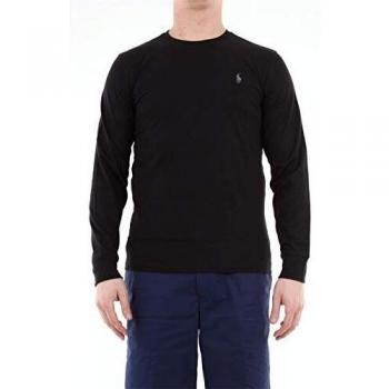 Polo Ralph Lauren Camiseta de Manga Larga Slim Fit Personalizada Negra Talla S