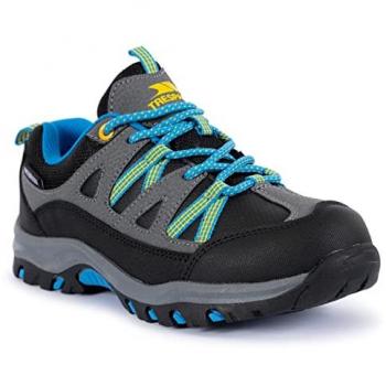 Trespass Gillon II Waterproof Low Cut Hiking Shoes for Girls - Black - Size 2 UK