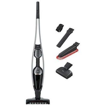 AEG QX9-1-ANIM Aspiradora Escoba Sin Cable y de Mano, Cepillo Mascotas, Batería 25,2V hasta 55 Minutos, 2 Velocidades, 76dB de Ruido, Función Limpieza Cepillo, Cepillo Luces LED, Depósito 0.3L, Gris