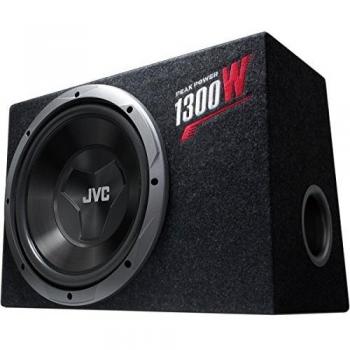 JVC CS-BW120 Equipo de Subwoofer de 300 mm | Caja de Tamaño Compacto y Fácil Instalación. Potencia Pico de 1300 W y Potencia Nominal de 150 W.