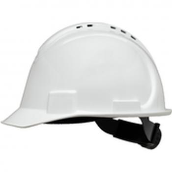 Casco de ventilación Honeywell NSB11001E con visera corta color blanco