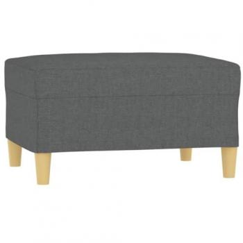 Reposapiés de tela gris oscuro 70x55x41 cm vidaXL
