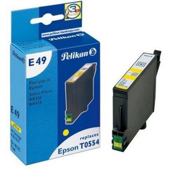 Cartucho de Tinta Amarillo Pelikan para Epson T055440, Compatible con Modelos E46, E47, E48, E49, P05