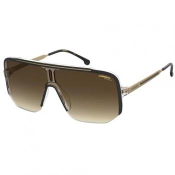 Carrera 1060/S Black Gold Aviator Sunglasses with Brown Lenses - Unisex, One Size