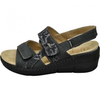 Zapatos para Plantillas Lumel modelo mujer color gris y Sandalias de Mujer LUMEL SANDALIA 8526-5233 RENNA-IGUANA plantillas extra antracita