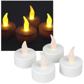 Set de 20 Velas Votivas LED Decorativas a Pilas Luz Blanca Cálida