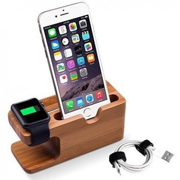 Elekin Apple Watch Stand Base de Cargador Soporte para iWatch y iPhone 6/6s/ iphone 7/ Plus