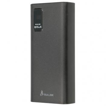 Batería externa Extralink EX.19508 de Polímero de litio 20000 mAh en color Negro