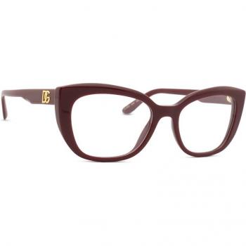 Dolce & Gabbana Eyewear Frames DG 3355, Red Unisex, Size: 55 MM