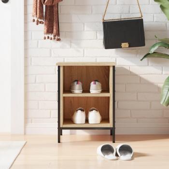 Zapatero de Madera Multicapa Sonoma Roble 38x35x50 cm
