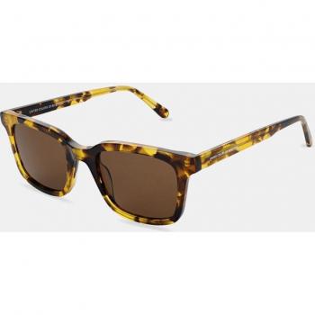 Benetton Men's Tortoiseshell Rectangular Sunglasses 50mm