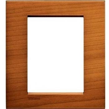 Placa embellecedora 3+3 módulos Livinglight BTICINO LNA4826LCA Cerezo