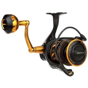 Penn Slammer IV - Carrete de Pesca Spinning para Agua Salada, Metal, Color Negro y Dorado, 4500 HS