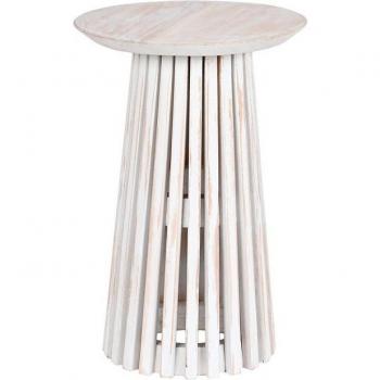 Mesita Auxiliar de Madera de Mindi con Estilo Moderno y Elegante