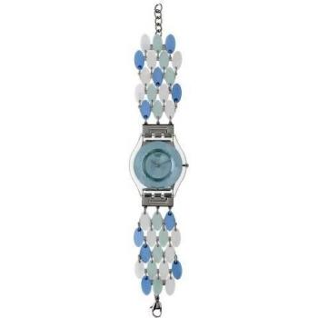 Swatch Women's Wrist Watch Sea Chips SFK287G with Stainless Steel Bracelet Strap