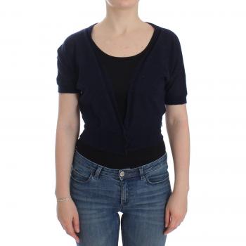 ERMANNO SCERVINO Women's Knit Blue Wool Sweater Cardigan - IT46 | L