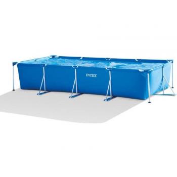 Intex Metal Frame Rectangular Pool 450 x 220 x 84 cm with Cartridge Filter Pump