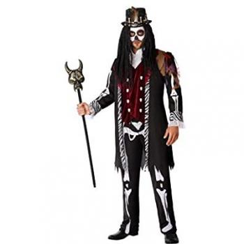 Disfraz de Vudú Man - Disfraces de Halloween para Hombre ATOSA, Talla XL, incluye túnica, máscara y accesorios