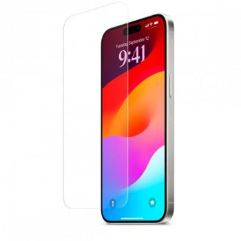 Protector de vidrio templado para iPhone 15 con alta resistencia y antirreflejo
