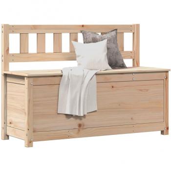 Banco de madera maciza de pino 110x41x76,5 cm Vidaxl Marrón