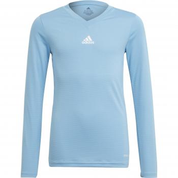 Adidas Camiseta Manga Larga Team Base Azul para Entrenamiento de Fútbol Niños