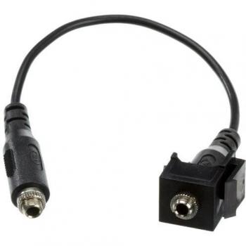 Adaptador de Audio Keystone Miniklinke 3,5mm Negro - 20cm