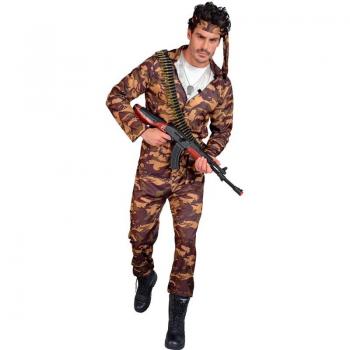 Disfraz de Soldado Camuflado marrón para hombre de Widmann