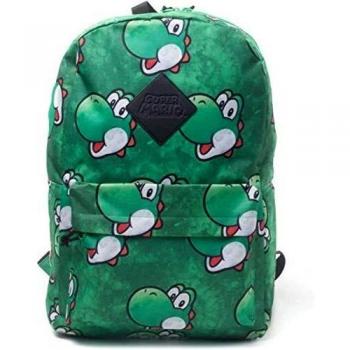 Mochila Yoshi Super Mario con Estampado Sublimado 28cm Oficial