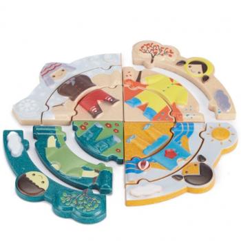 Puzzle de Ropa para Cada Estación - Plan Toys - Montessori