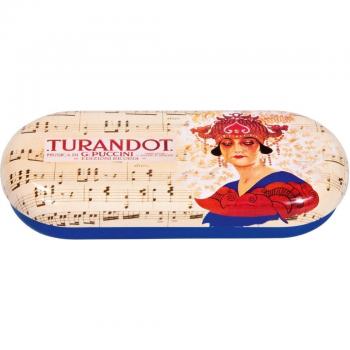 Fridolin 18786 Opera Turandot Funda con Gafas Metal 16 x 6,6 x 2,8 cm, Multicolor