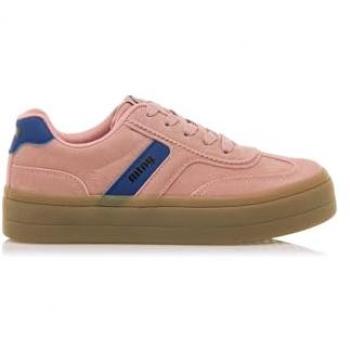 Zapatillas Deportivas MTNG Niña Bigger Rosa con Cierre de Cordones y Puntera Redonda