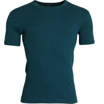 Dolce & Gabbana Men's Blue Green Cotton Short Sleeve T-Shirt Size M
