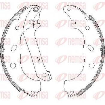 Juego de zapatas de frenos REMSA 4170.00, kit de frenos de tambor