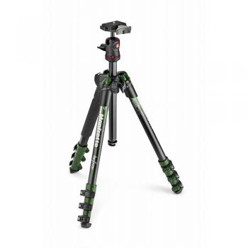 Manfrotto Befree - Sujetador de trípode de viaje, aluminio, verde
