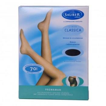 Sauber 70 Calcetín Open-Toe Malla Lisa Talla 3 Negro 1 Par